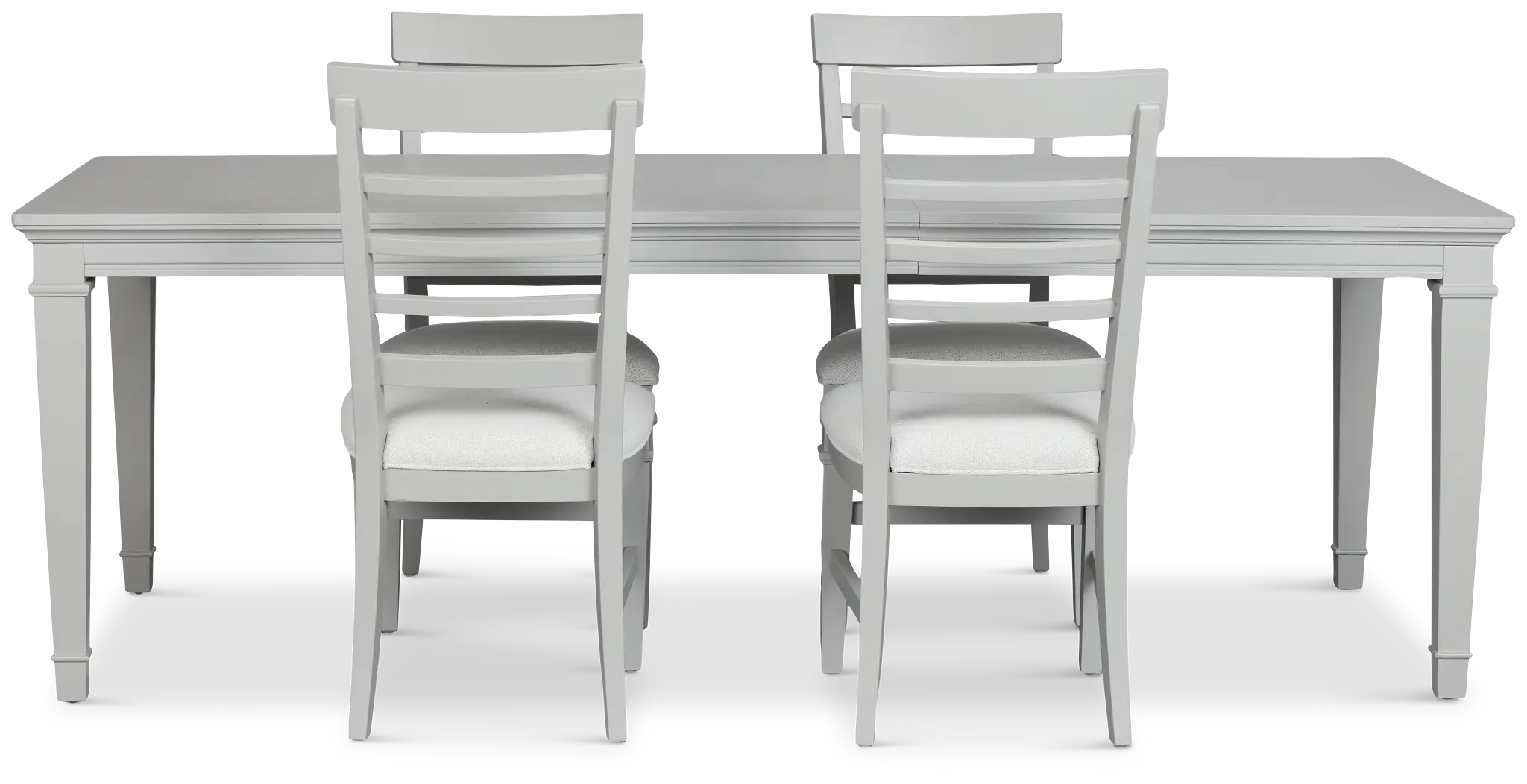 Cape Cod Gray Rect Table & 4 Upholstered Chairs Cape Cod Gray Rect Table & 4 Upholstered Chairs