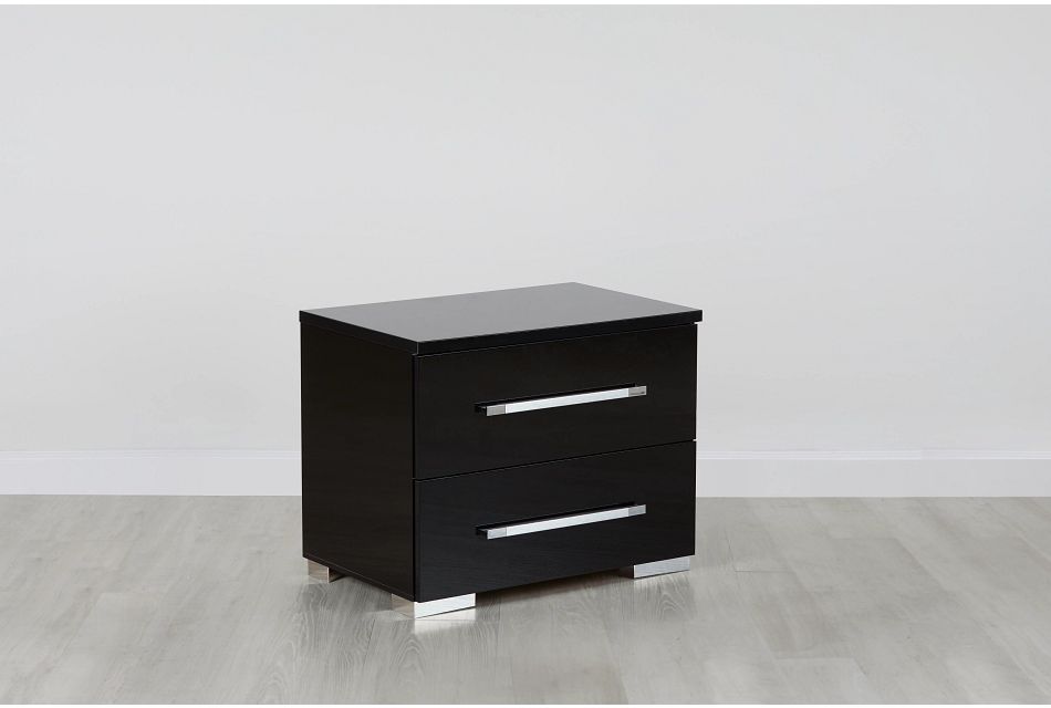 Dimora Black Nightstand Bedroom Nightstands City Furniture
