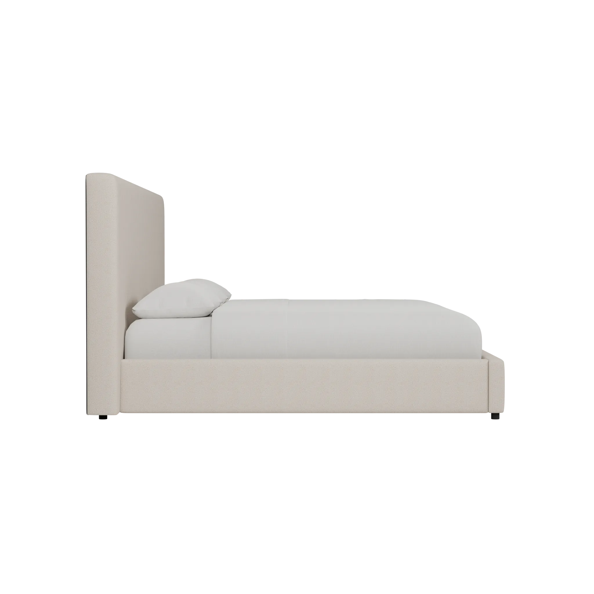 Grayton Gellar Brown 54" Upholstered Platform Bed