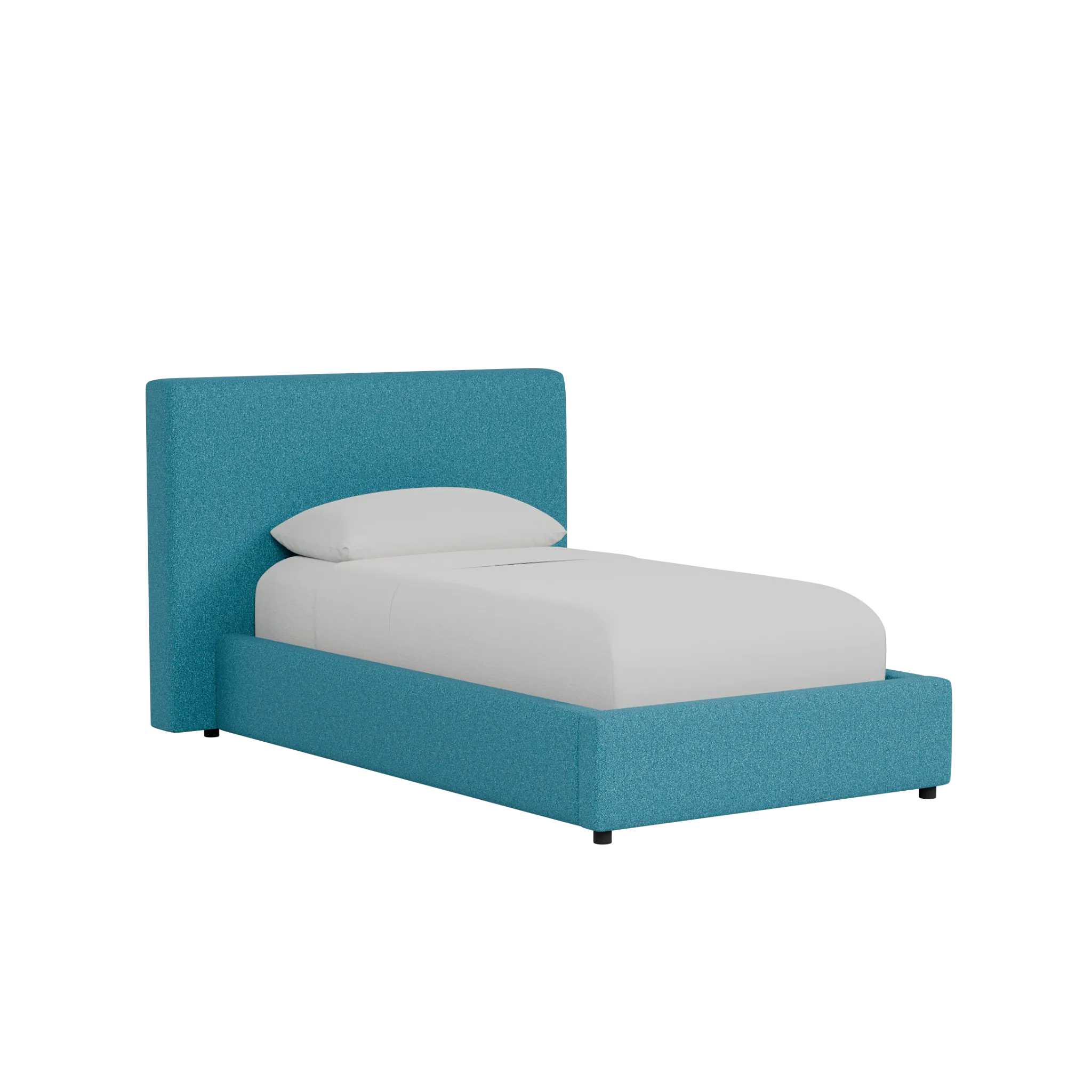 Grayton Peyton Beige 44" Upholstered Platform Bed