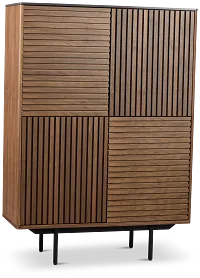 Wayne Mid Tone High Curio Cabinet