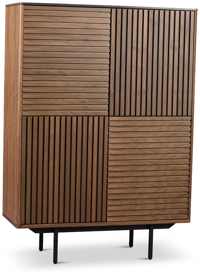 Wayne Mid Tone High Curio Cabinet