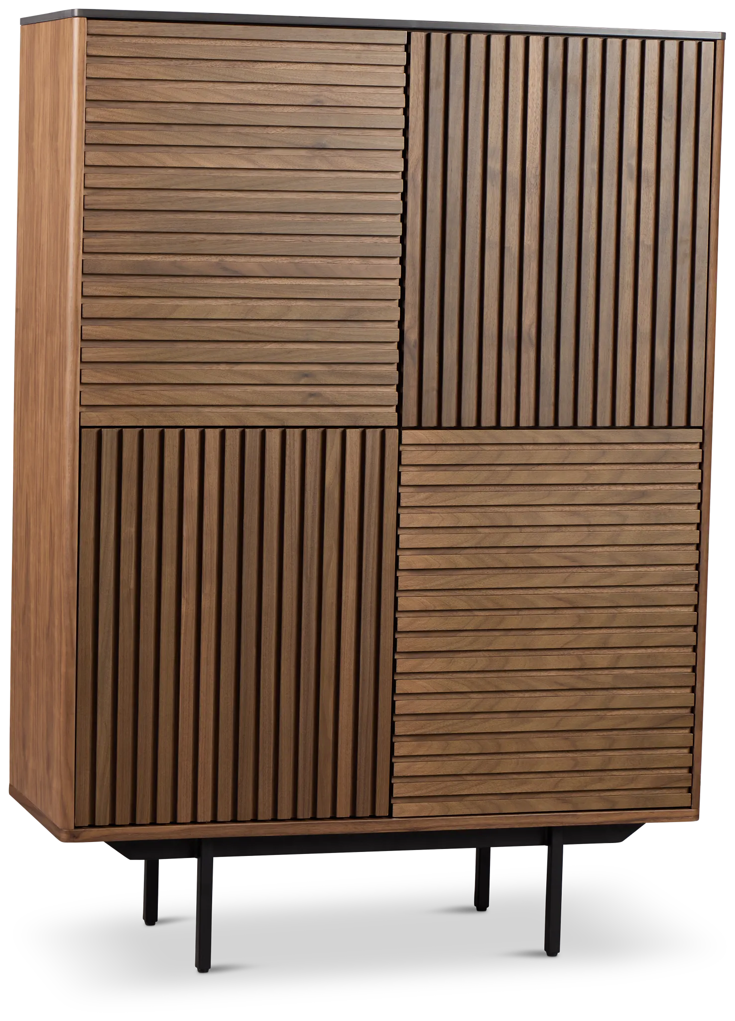 Wayne Mid Tone High Curio Cabinet