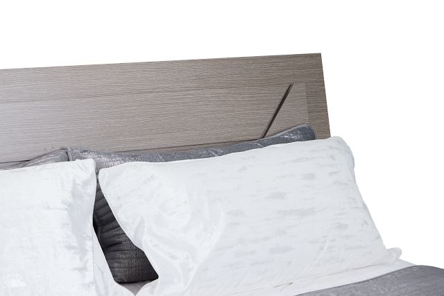 Lucca Gray Platform Bed