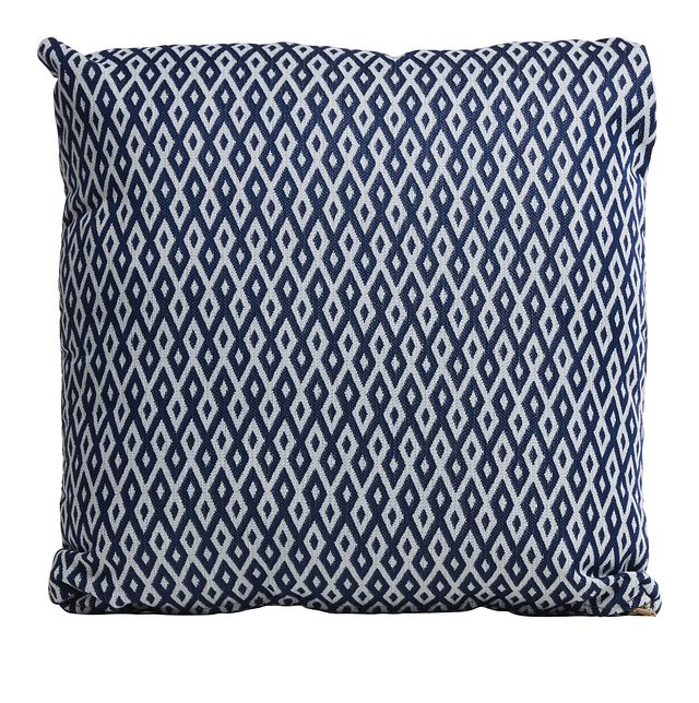 Chip Dark Blue 18" Indoor/outdoor Accent Pillow