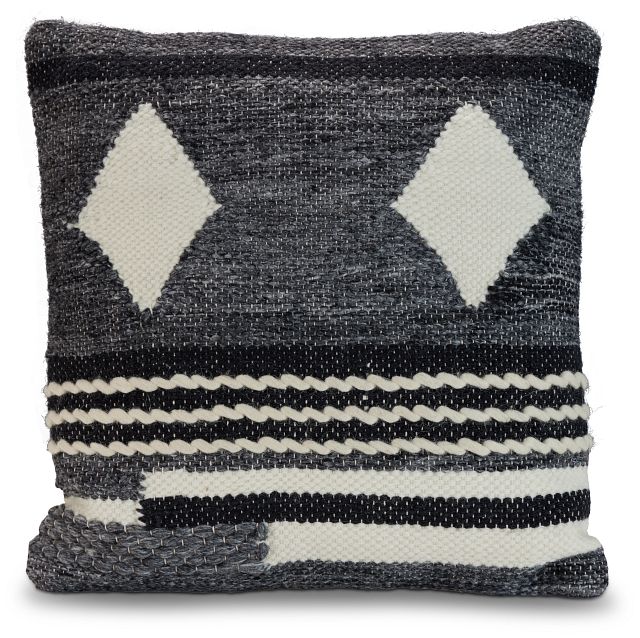 Midnight Black 18" Accent Pillow