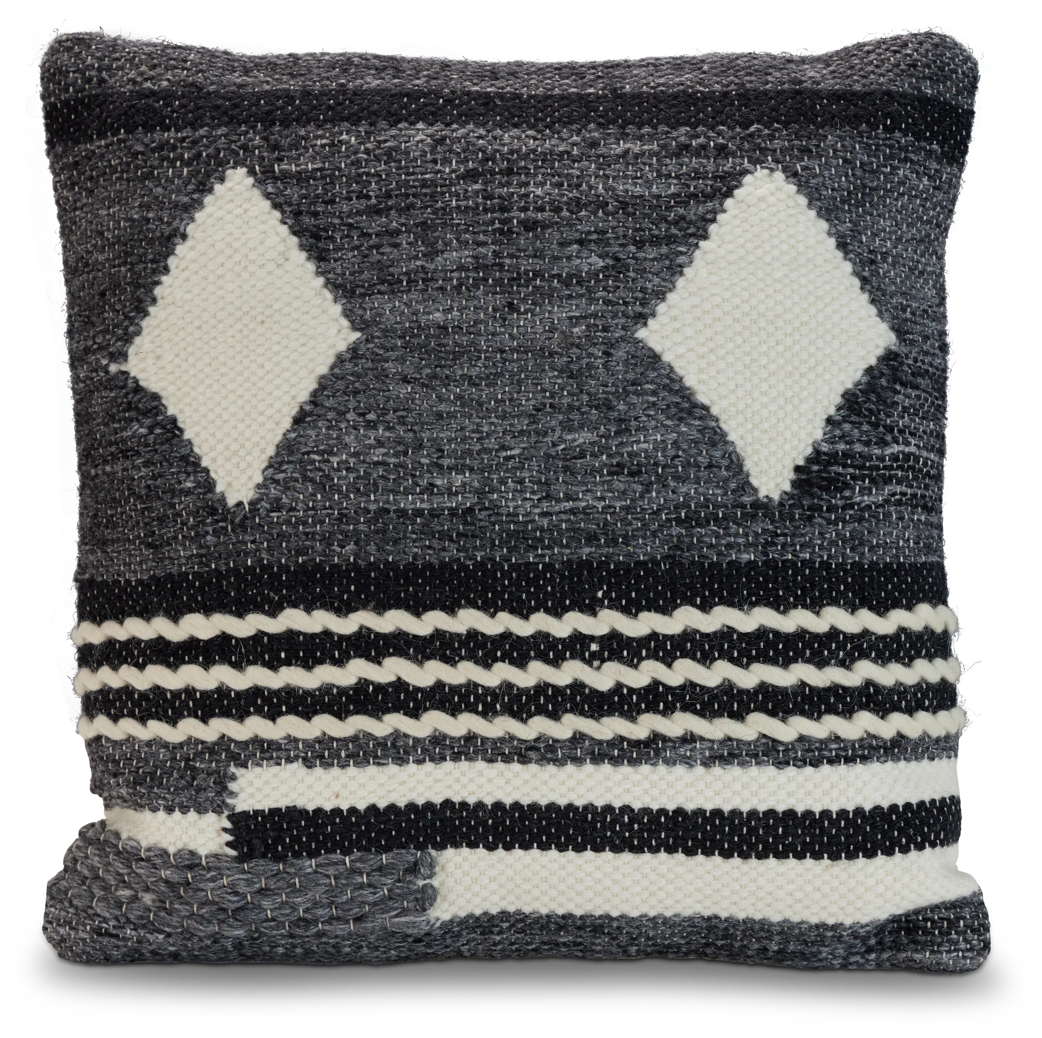 Midnight Black 18" Accent Pillow