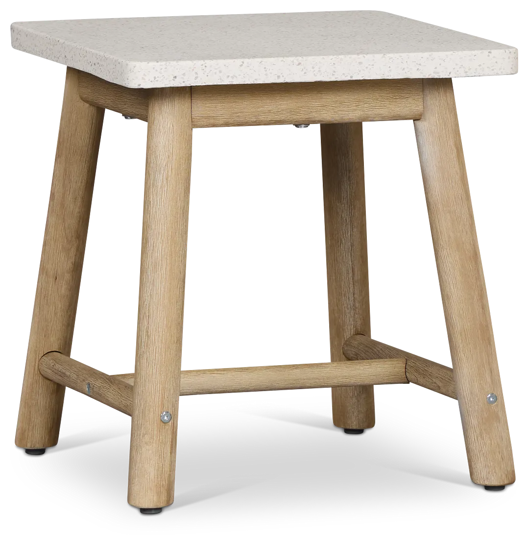 Azure Light Tone Square End Table