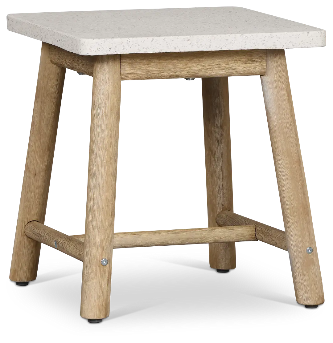 Azure Light Tone Square End Table Azure Light Tone Square End Table