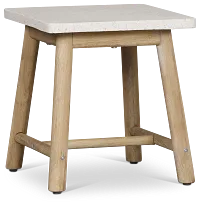 Azure Light Tone Square End Table