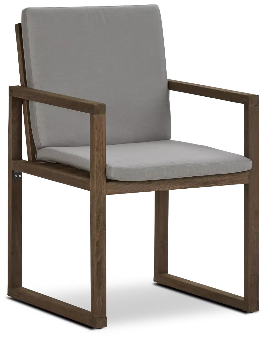 Linear Teak Dk Gray Arm Chair Linear Teak Dk Gray Arm Chair