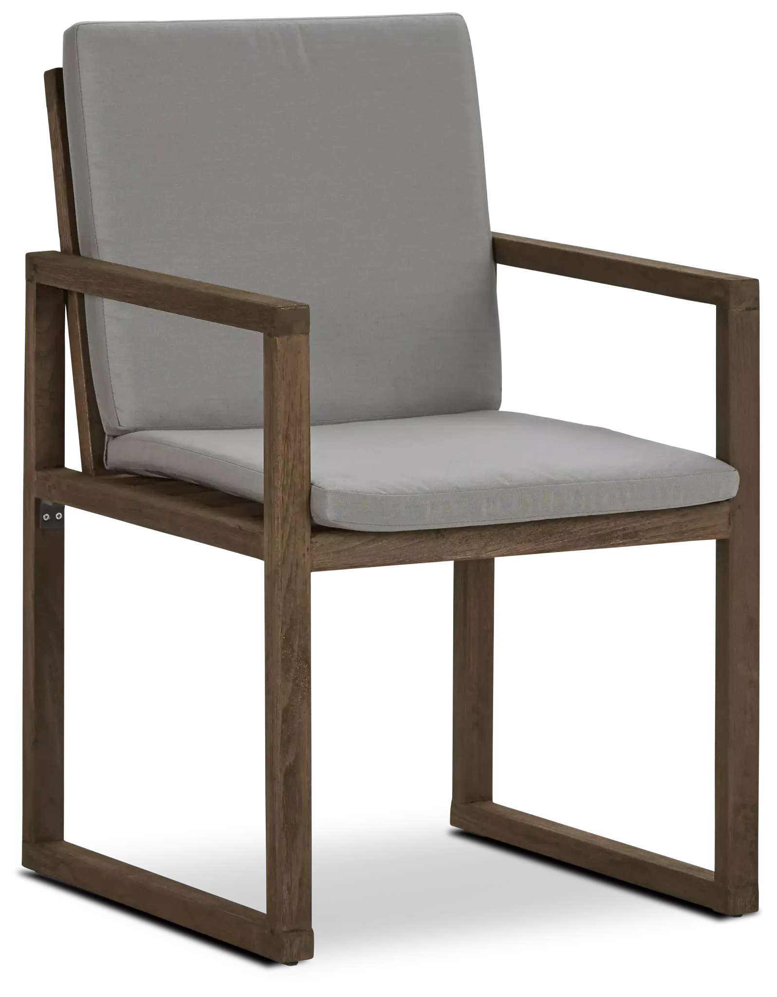 Linear Teak Dk Gray Arm Chair Linear Teak Dk Gray Arm Chair