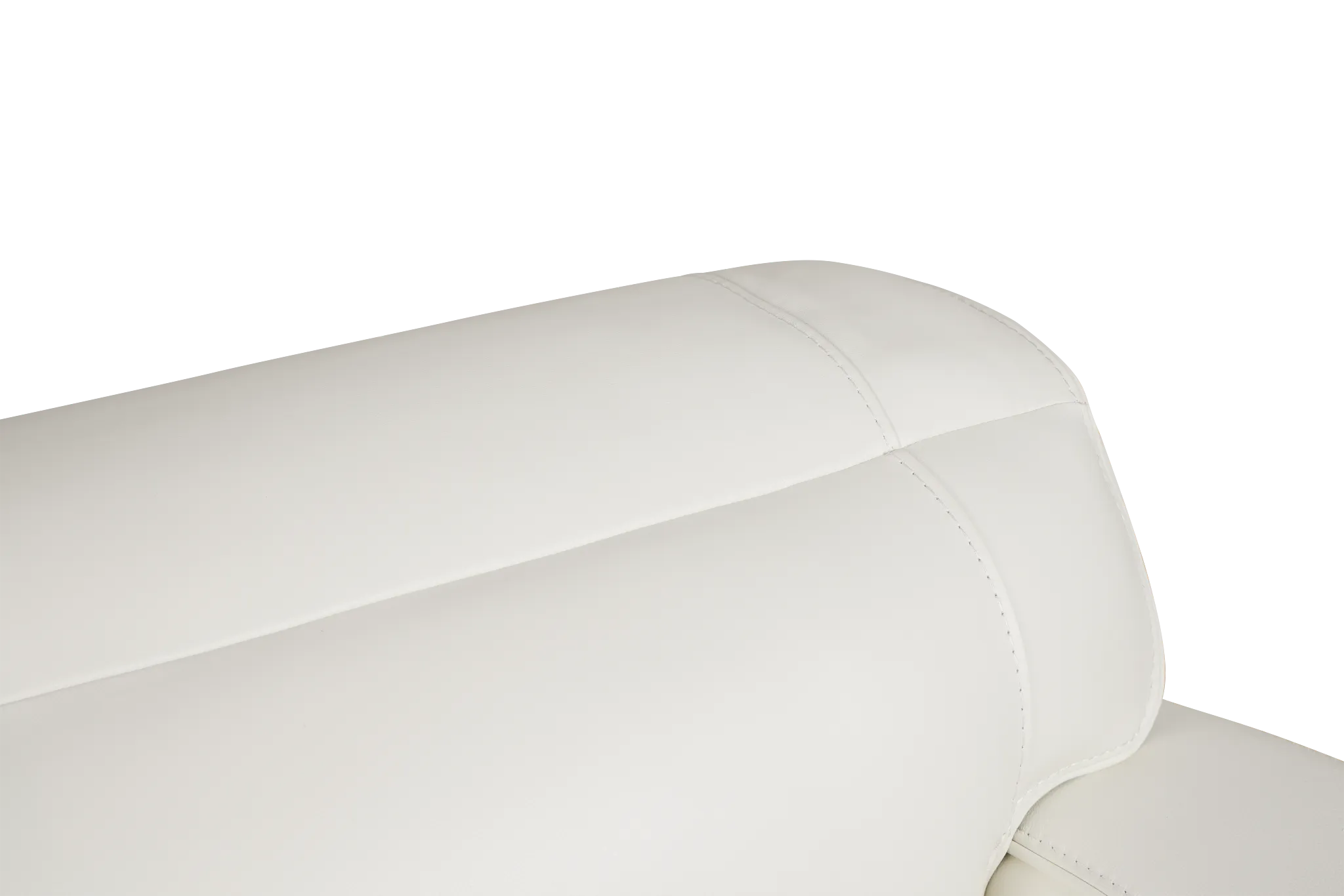 Reign White Lthr/vinyl Power Reclining Sofa