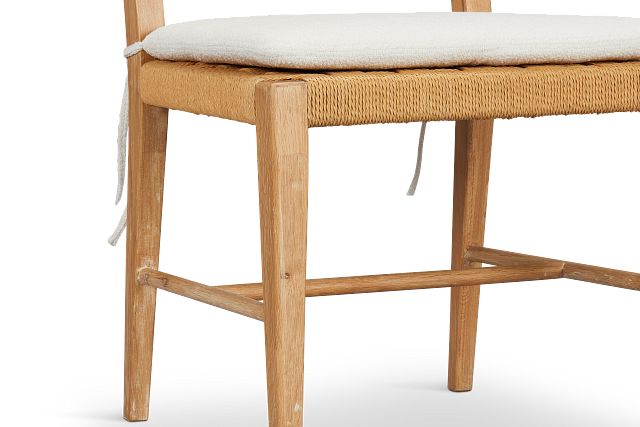 Malibu Light Tone Woven Upholstered Side Chair