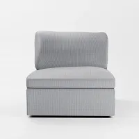 Destin Lucy Gray Fabric Swivel Chair