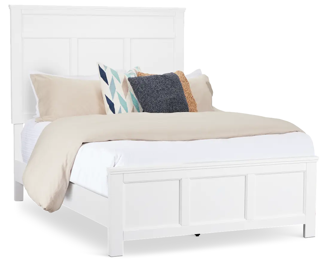 Seabrook White Panel Bed Seabrook White Panel Bed