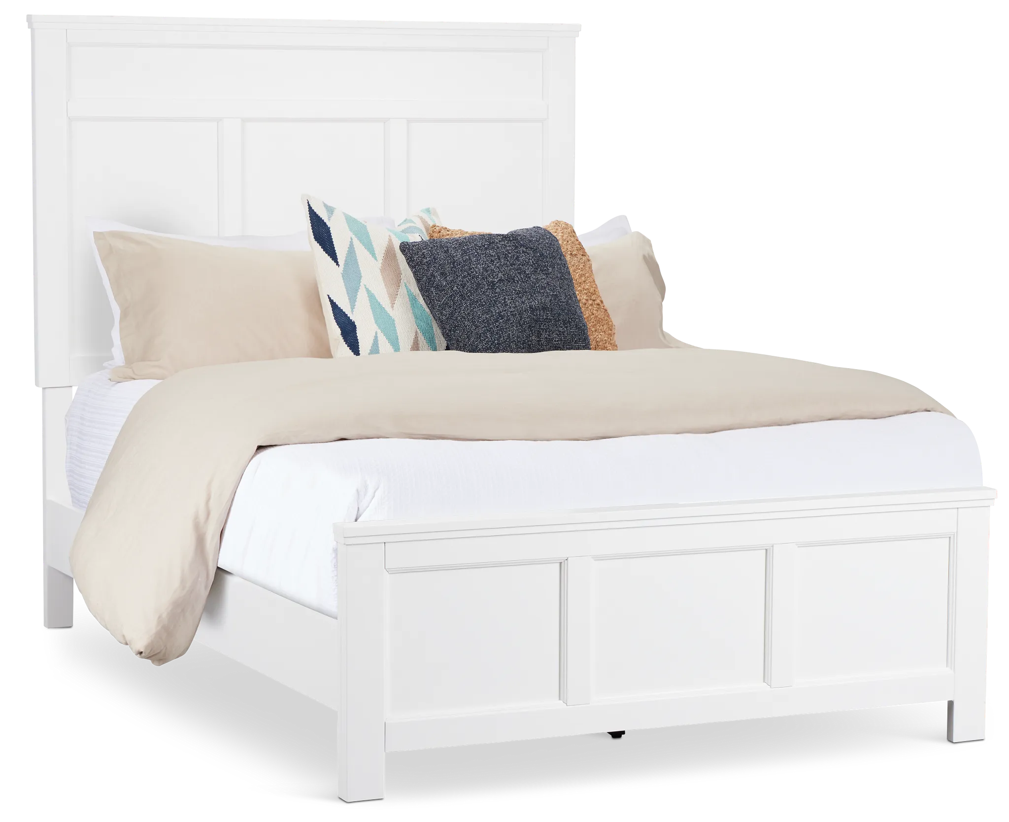 Seabrook White Panel Bed