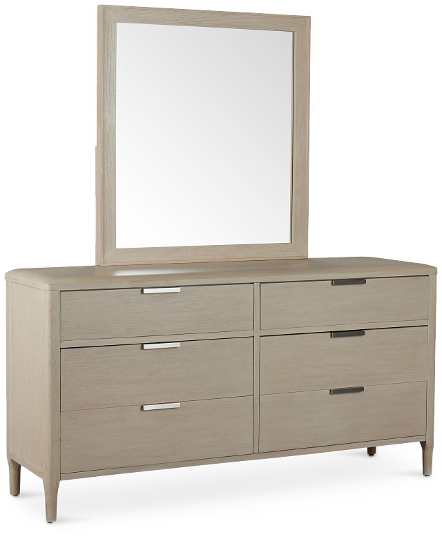 Castello Light Tone Dresser & Mirror