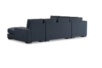 Edgewater Elevation Dark Blue Medium Right Chaise Sectional