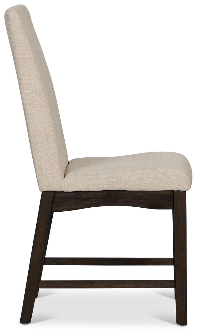 Roswell Dark Beige Upholstered Side Chair