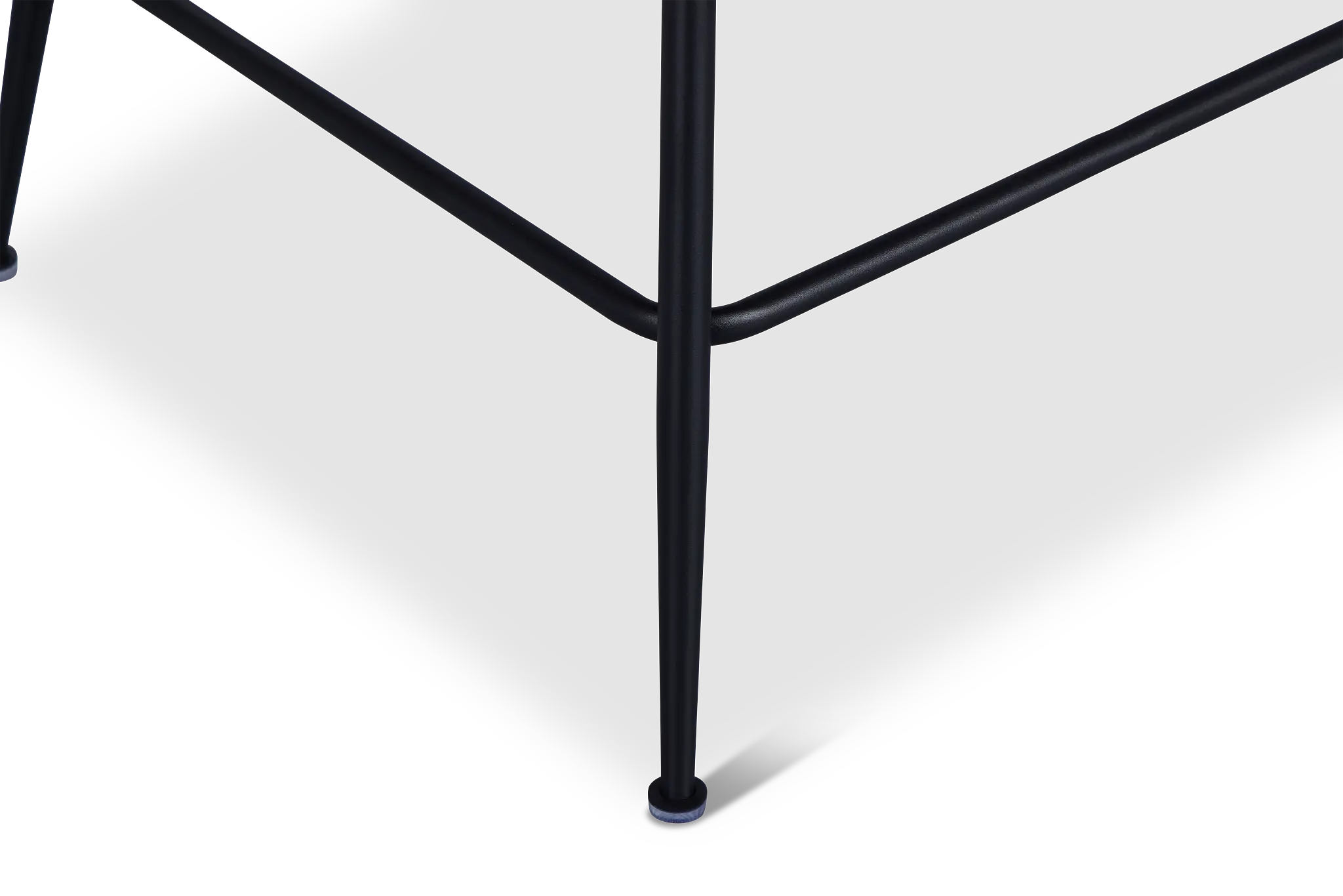 Capri Dark Gray Upholstered 24" Barstools W/black Legs Capri Dark Gray Upholstered 24" Barstools W/black Legs