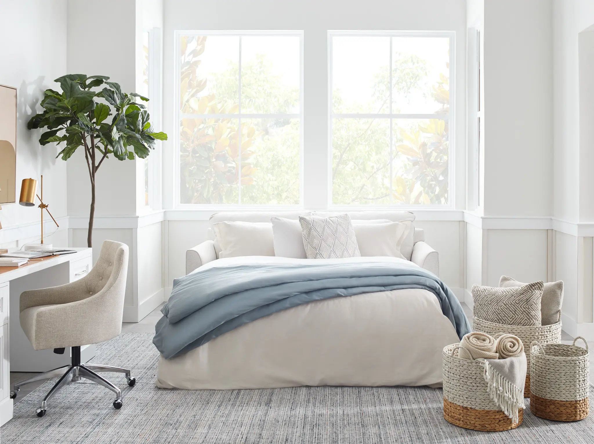 Asheville Light Taupe Fabric Innerspring Sleeper Asheville Light Taupe Fabric Innerspring Sleeper