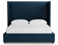 Captiva Elite Navy 60" Upholstered Shelter Bed