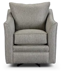 Avery Dark Gray Fabric Swivel Rocking Glider