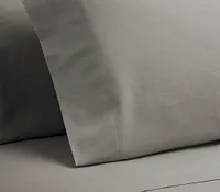 Rest & Renew Linen Blend Gray Set Of 2 Pillowcases