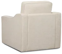Maisie Light Beige Fabric Swivel Chair