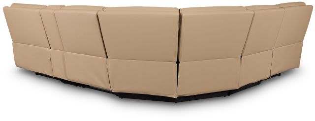 Rhett Taupe Micro Small Triple Manually Reclining Two-arm Sectional