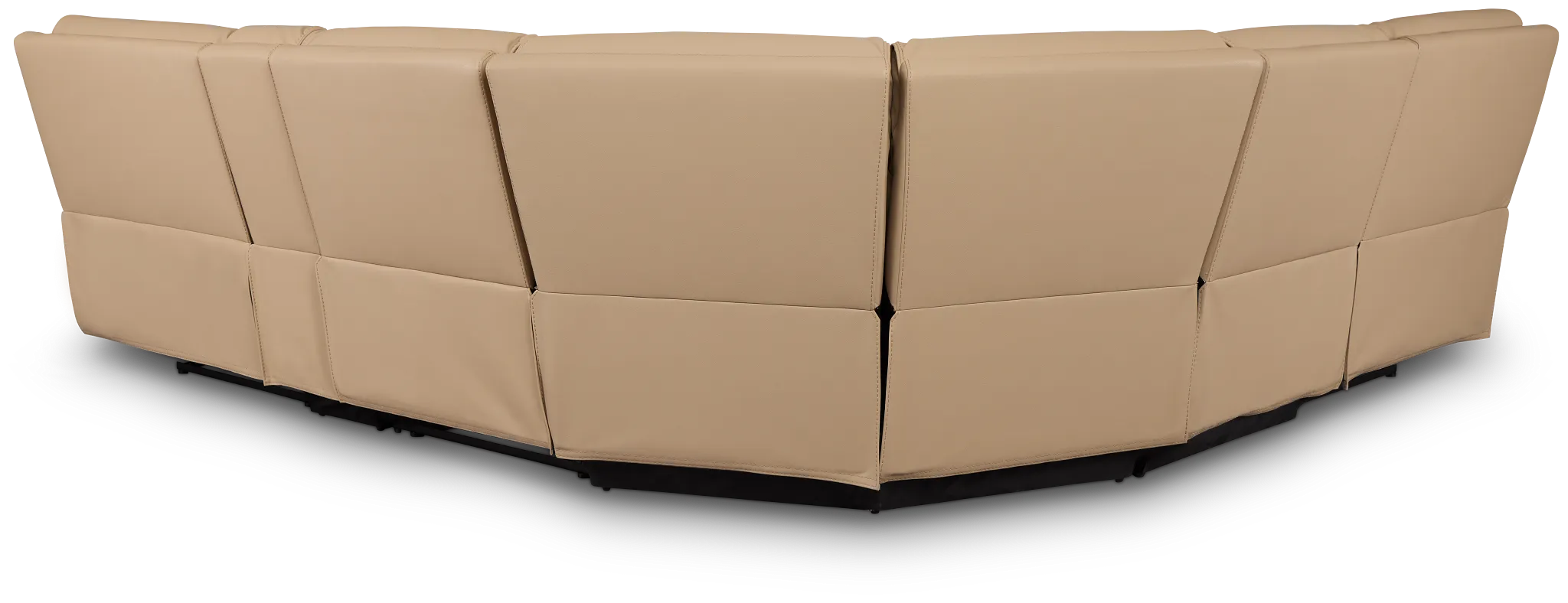 Rhett Taupe Micro Small Triple Manually Reclining Two-arm Sectional