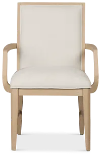 Castello Light Tone Upholstered Arm Chair