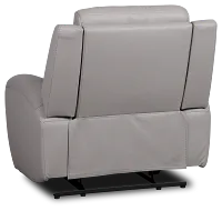 Walker Light Gray Lthr/vinyl Recliner