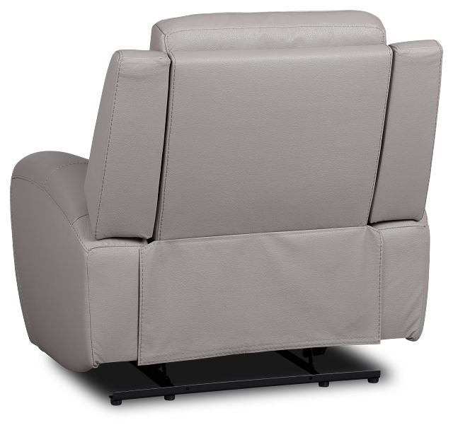 Walker Light Gray Lthr/vinyl Recliner