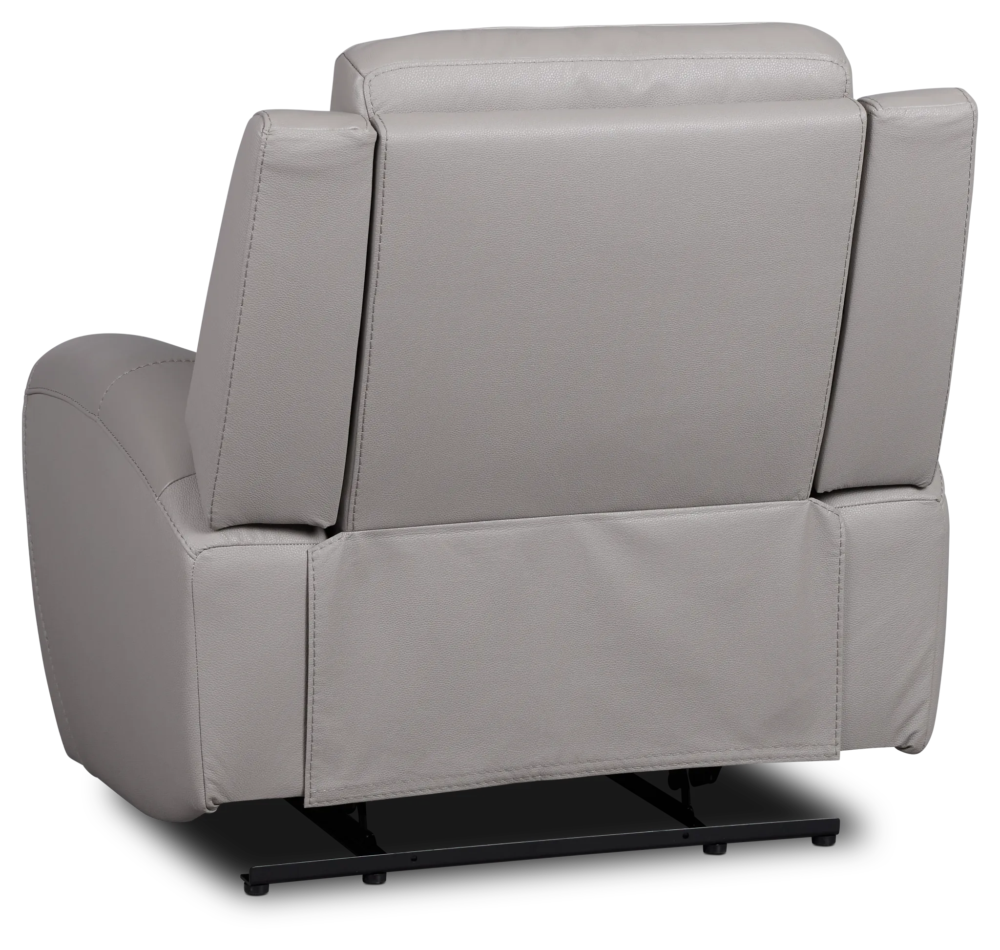 Walker Light Gray Lthr/vinyl Recliner