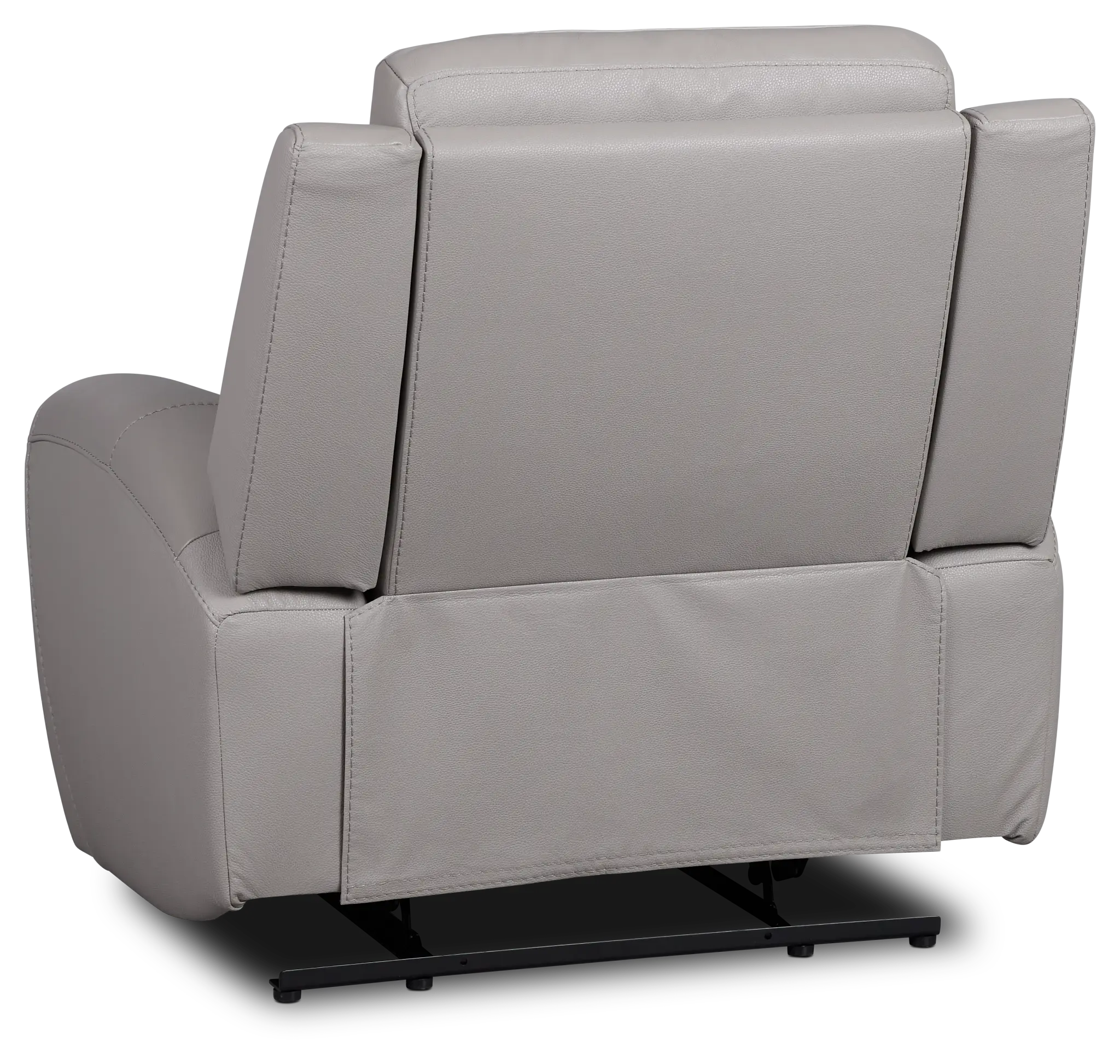 Walker Light Gray Lthr/vinyl Recliner Walker Light Gray Lthr/vinyl Recliner