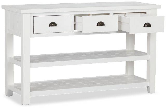 Bismark White Sofa Table