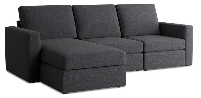 Citymod Dark Gray Fabric Small Left Chaise Sectional