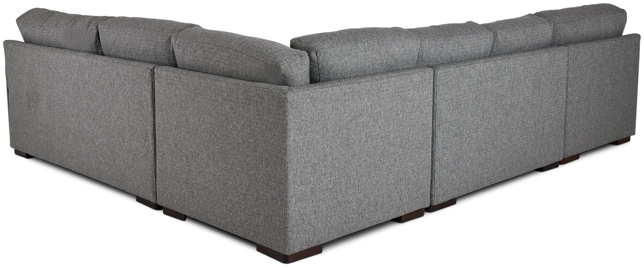 Veronica Dark Gray Down Medium Left Chaise Sectional