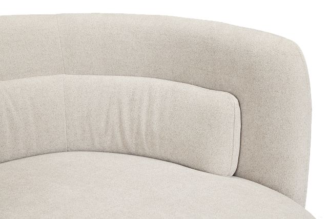Presley Light Gray Fabric Swivel Chair