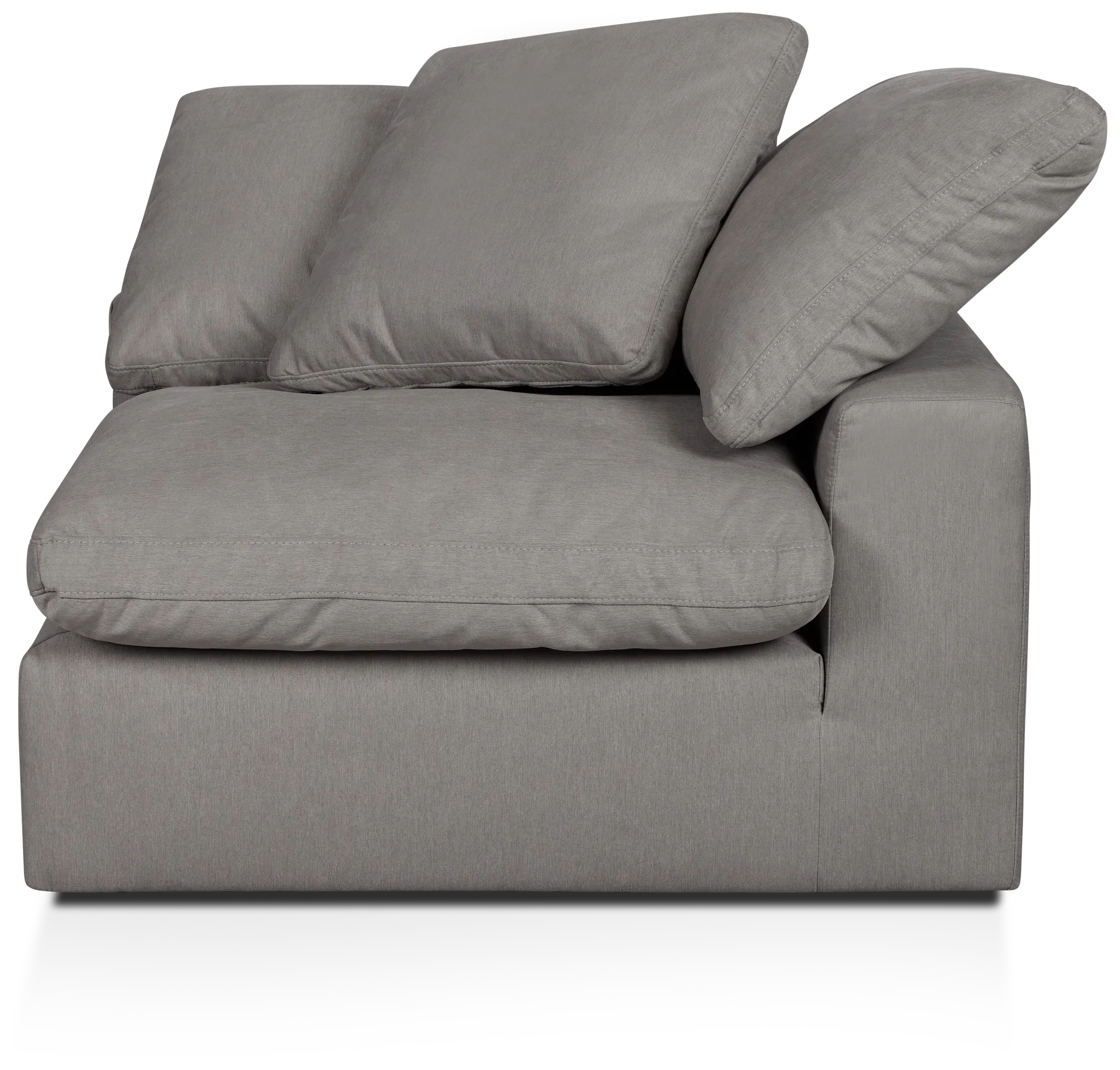 Nixon Light Gray Fabric Corner Chair