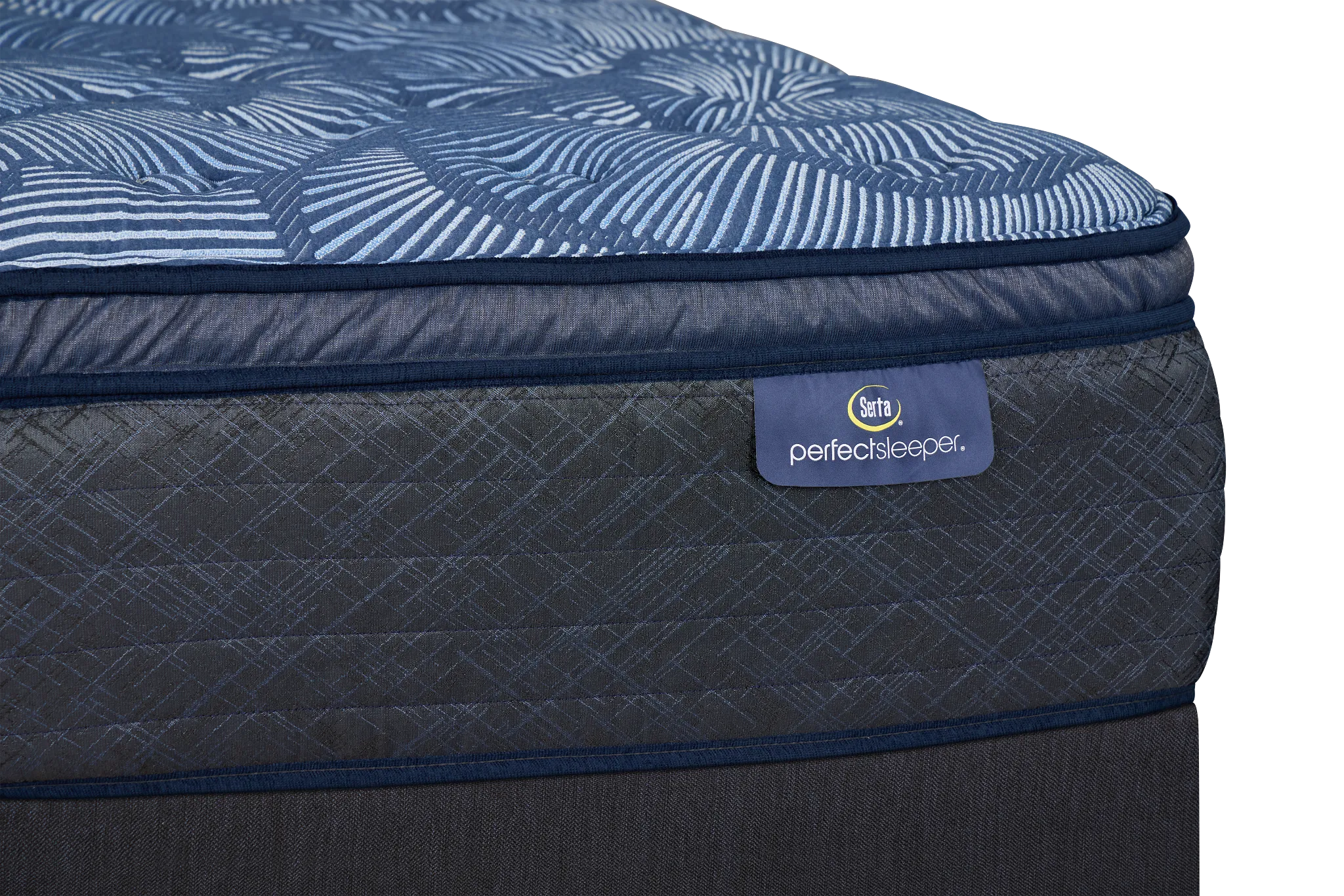 Serta Perfect Sleeper Cobalt Calm Plush Mattress Set