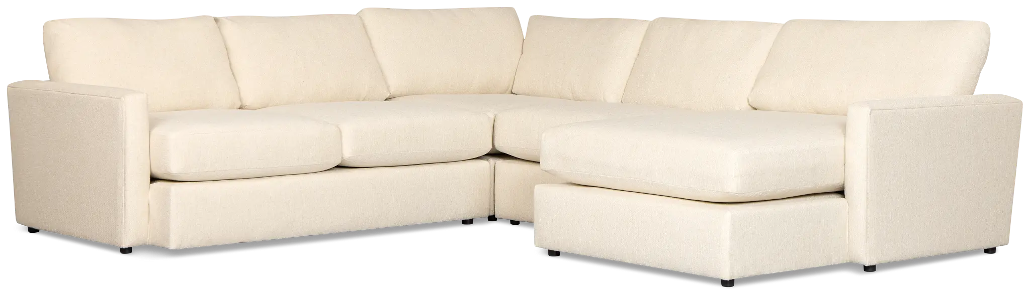 Maxwell Light Beige Fabric Medium Right Chaise Sectional Maxwell Light Beige Fabric Medium Right Chaise Sectional