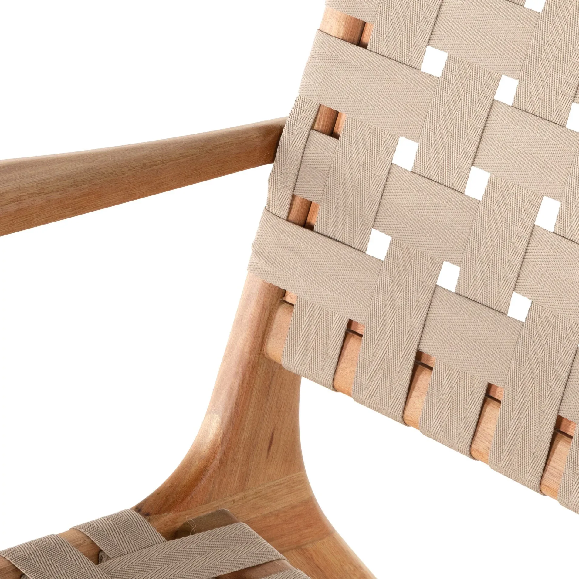 Four Hands Calim Light Beige Woven Chair