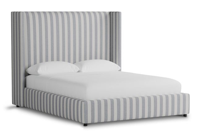 Captiva Sea Lane Light Gray 60" Upholstered Shelter Bed