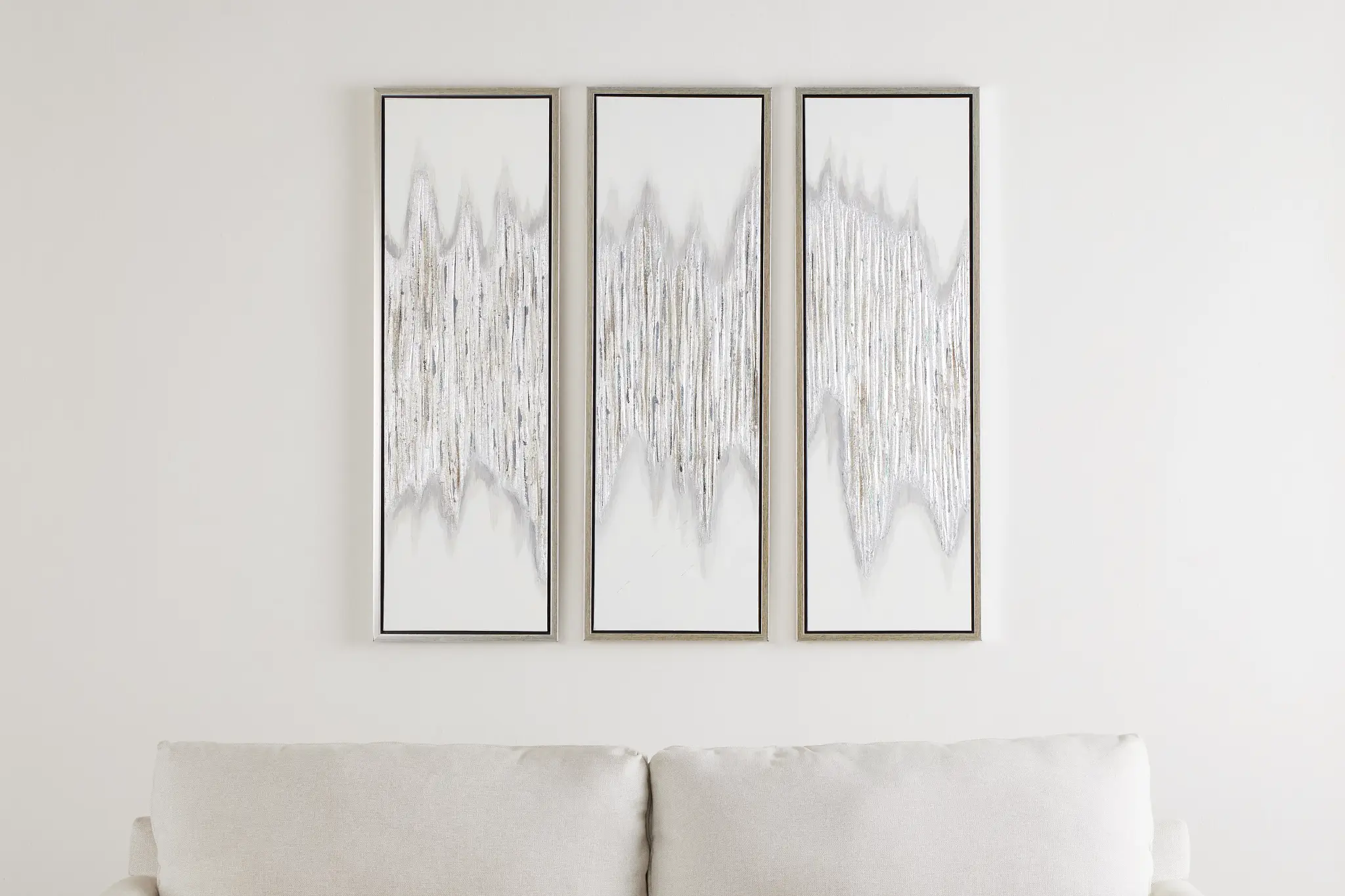 Drizzle Gray Set Of 3 Framed Canvas Wall Art Drizzle Gray Set Of 3 Framed Canvas Wall Art