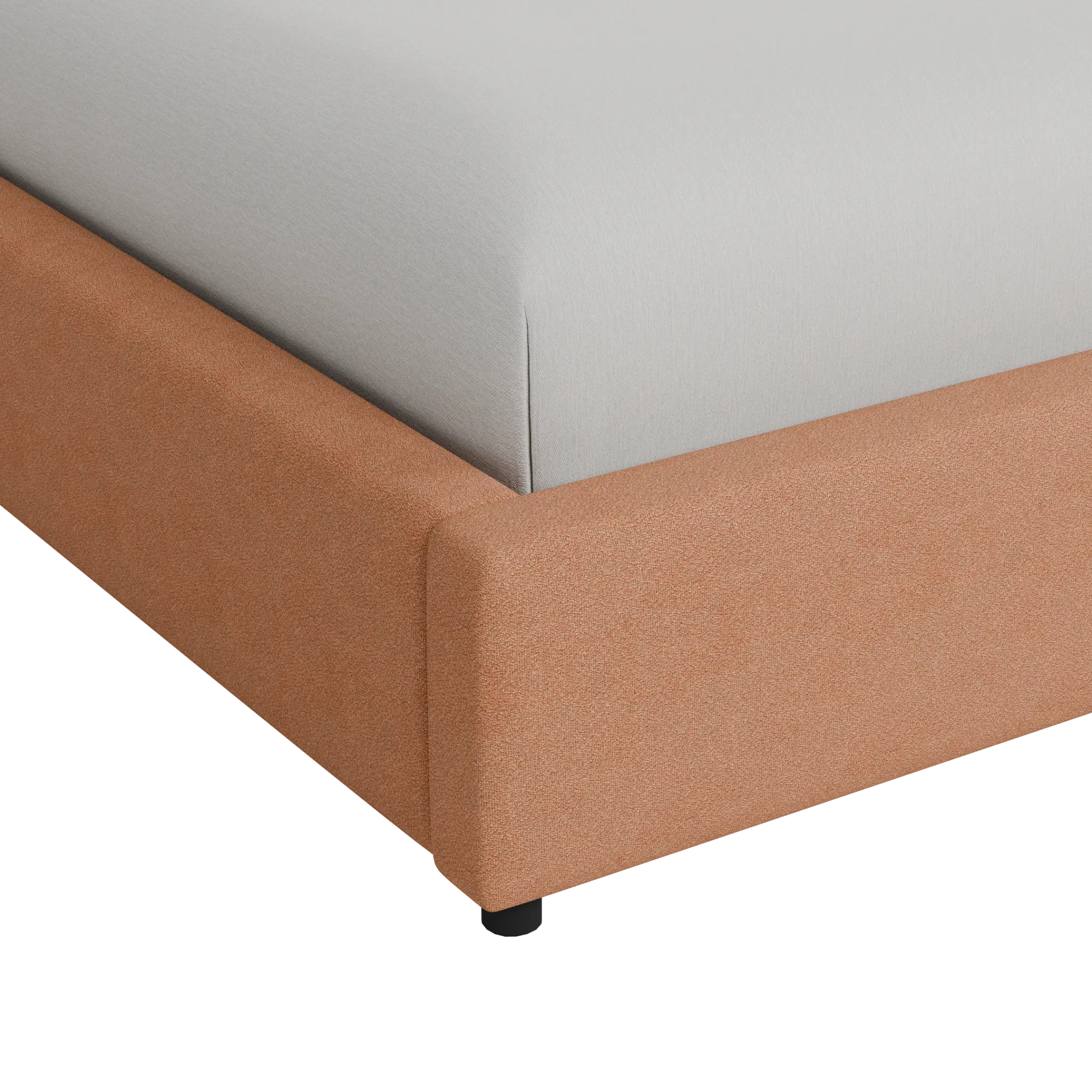 Grayton Sutton Orange 54" Upholstered Platform Bed Grayton Sutton Orange 54" Upholstered Platform Bed