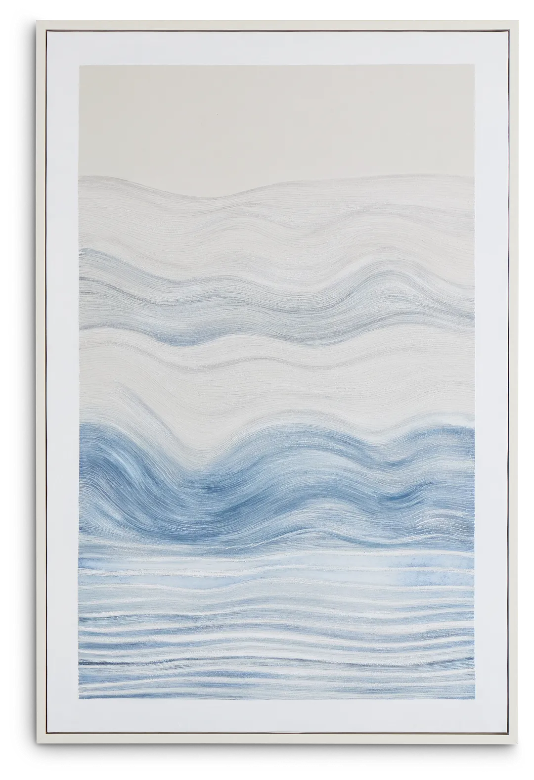 Brez Blue Framed Canvas Wall Art