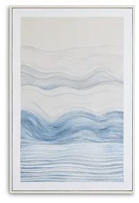 Brez Blue Framed Canvas Wall Art